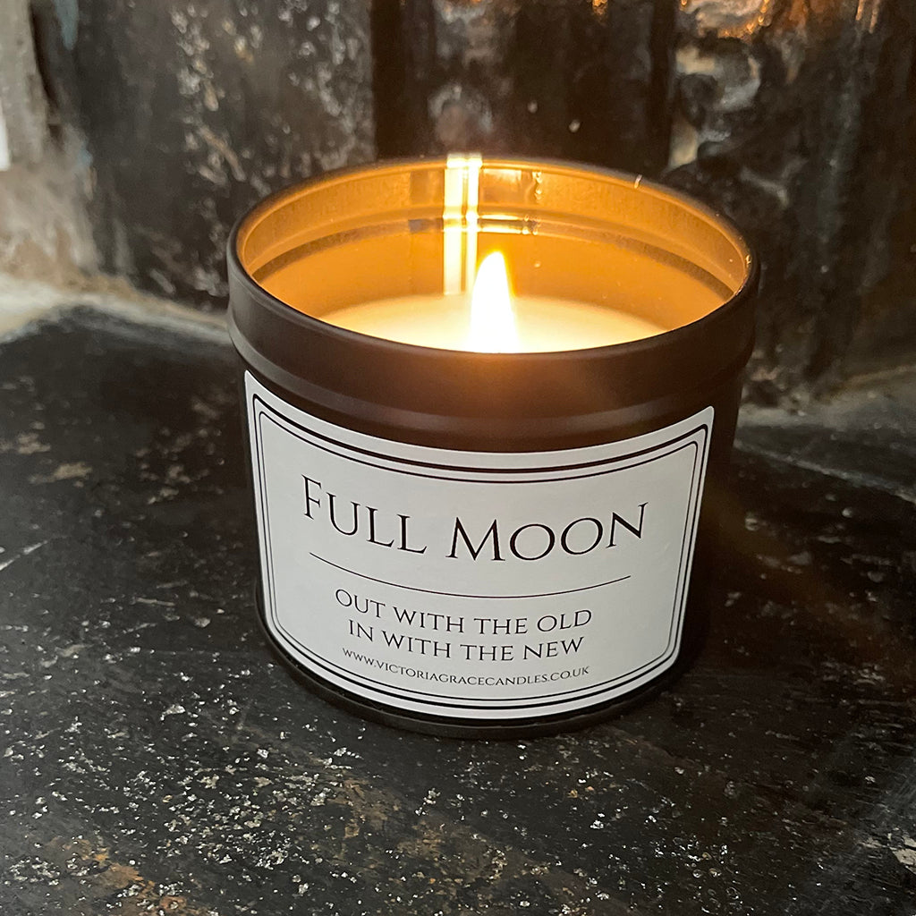 full moon manifesting candle